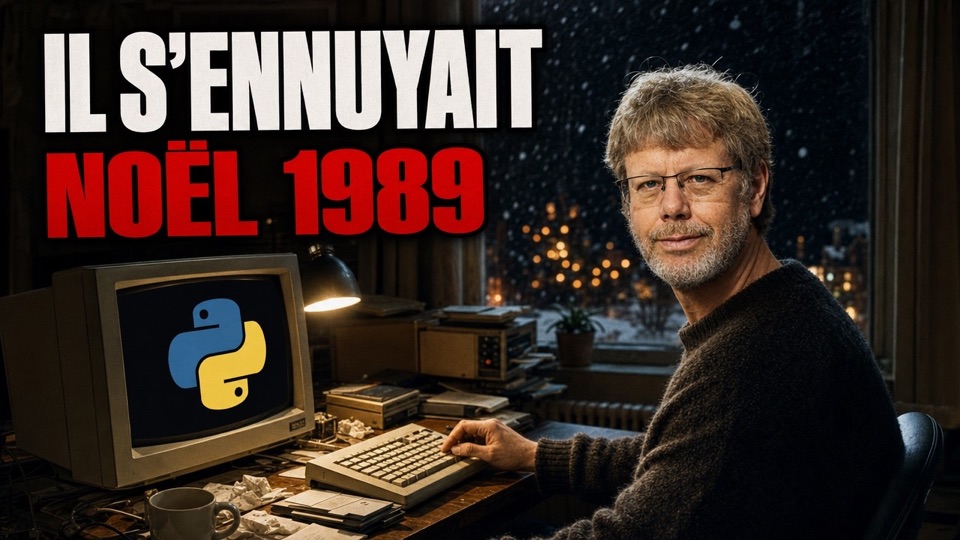 Il s'ennuyait à Noël. Il a créé Python.